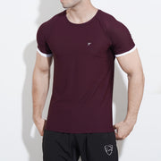 Tf-Maroon Hybrid Series Mesh Tee