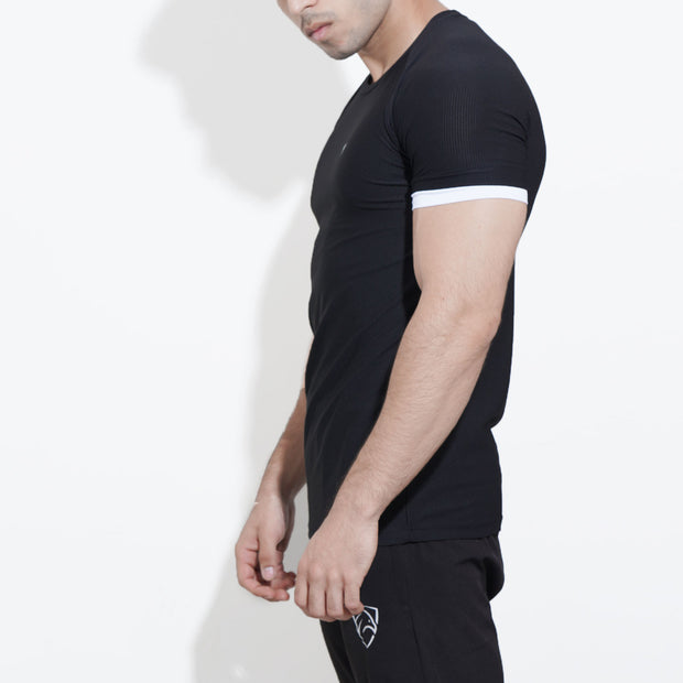 Tf-Black Hybrid Series Mesh Tee