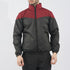 Maroon V Panel Performance Mock Neck Zipper