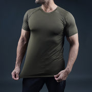 Tf-Olive Green Momentum Series Fitted Tee