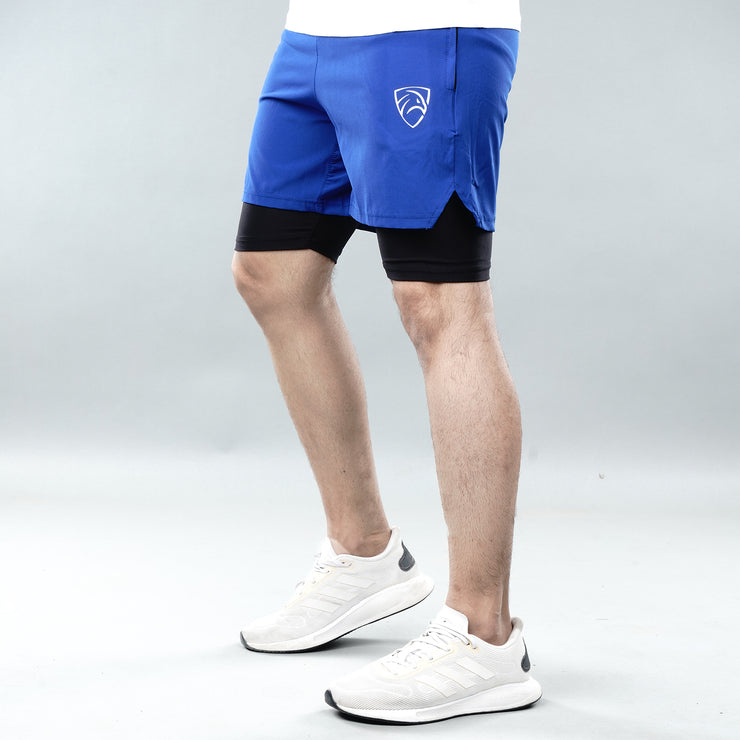 Tf-Royal Blue/Black Micro Premium Compression Shorts