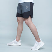 Tf-Grey/Black Contrast Running Shorts