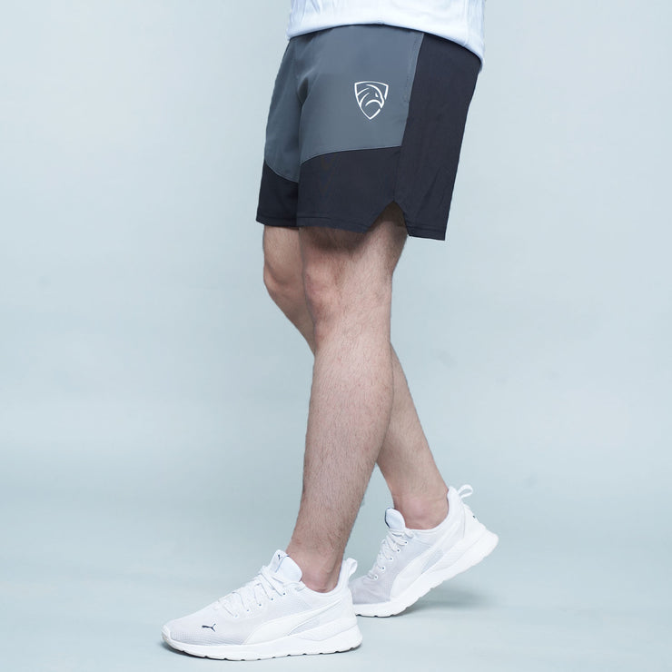 Tf-Grey/Black Contrast Running Shorts