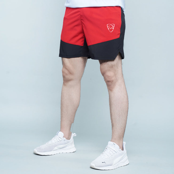 Tf-Red/Black Contrast Running Shorts