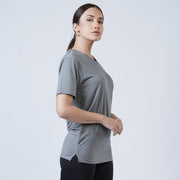 Tf-Premium Super Grey Women V-Neck Tee