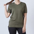 Tf-Premium Olive Green Women V-Neck Tee
