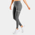 Dark Grey Legging With Two Printed Stripes and Logo