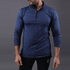 Limited Edition Quick Dry Navy Melange Zipper Top - TeeFit Fashion