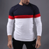 Navy, Red and White Panel Contrast Tee - TeeFit Fashion