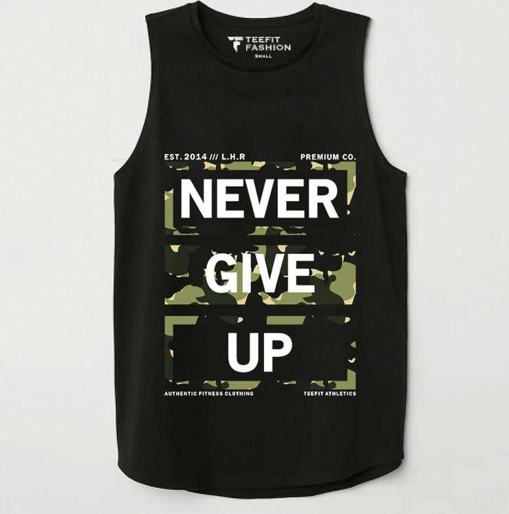 Never Give Up Camouflage Sleeveless Top