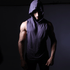 Purple Deep Cut Hoodie Tank Top - TeeFit Fashion