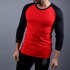 Red & Black Raglan Tee - TeeFit Fashion