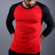 Red & Black Raglan Tee - TeeFit Fashion