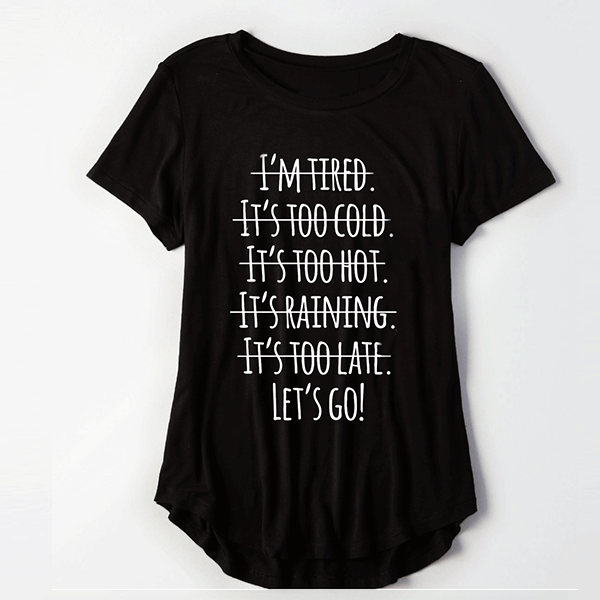 No Excuses Women Tee - TeeFit Fashion