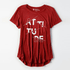 Attitude Red Women Tee - TeeFit Fashion
